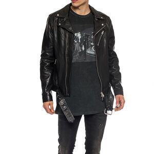 Allsaints Riggs leather biker jacket. NWOT.